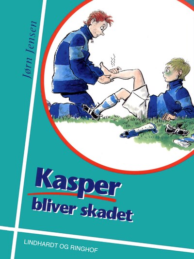 Kasper bliver skadet – omslag til lydbogen af Jørn Jensen