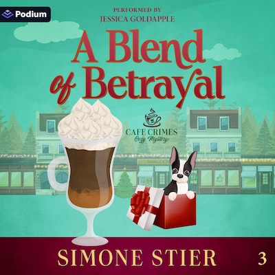 A Blend of Betrayal – omslag til lydbogen af Simone Stier