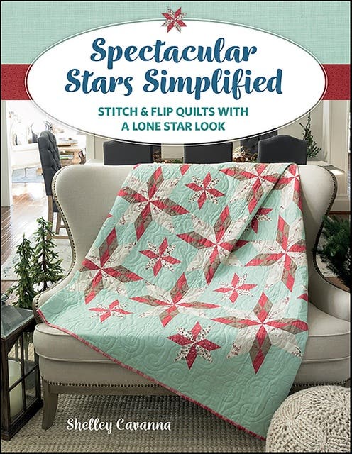 Spectacular Stars Simplified: Stitch & Flip Quilts with a Lone Star Look – omslag til lydbogen af Shelley Cavanna