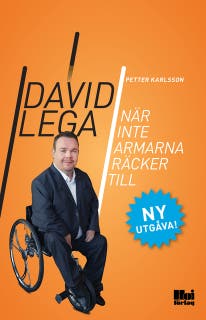 När inte armarna räcker till – omslag till ljudboken av David Lega,Petter Karlsson