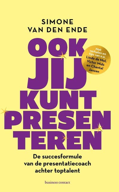 Ook jij kunt presenteren: De succesformule van de presentatiecoach achter toptalent – omslag van het luisterboek van Simone van den Ende