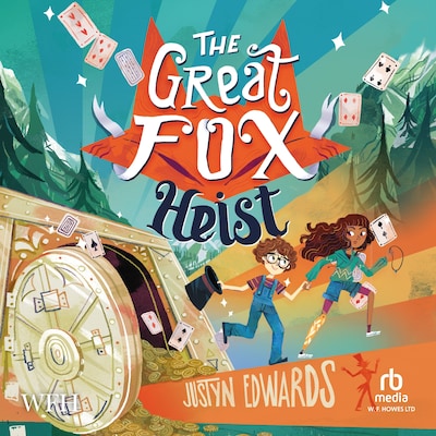 The Great Fox Heist – omslag til lydbogen af Justyn Edwards