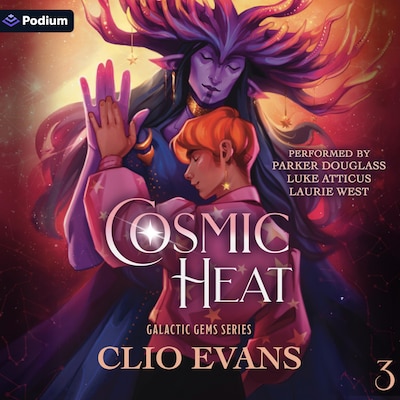 Cosmic Heat – omslag til lydbogen af Clio Evans