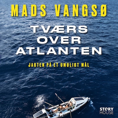 Tværs over Atlanten – omslag til lydbogen af Mads Vangsø