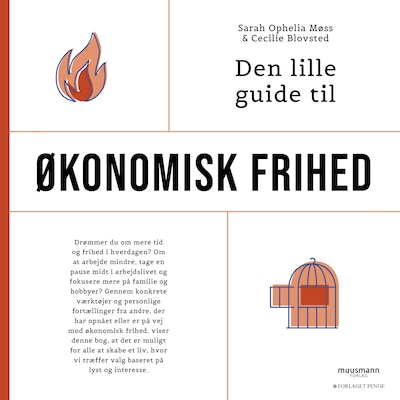 Den lille guide til økonomisk frihed – omslag til lydbogen af Sarah Ophelia Møss, Cecilie Blovsted