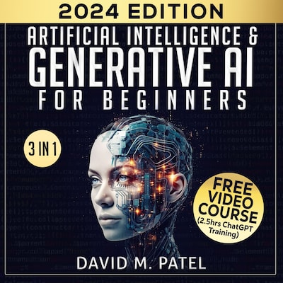 Artificial Intelligence & Generative AI for Beginners – omslag til lydbogen af David M. Patel