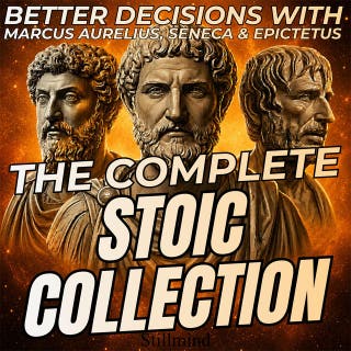 The Complete Stoic Collection – Better Decisions with Marcus Aurelius, Seneca & Epictetus – omslag till ljudboken av Marcus Aurelius, Epictetus, Seneca, Stillmind