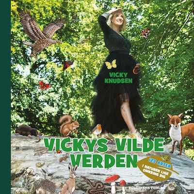 Vickys vilde verden – omslag til lydbogen af Vicky Knudsen