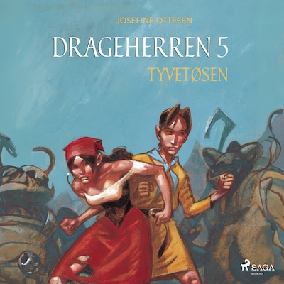 Drageherren 5. Tyvetøsen – omslag til lydbogen af Josefine Ottesen