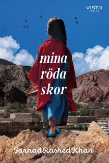 Mina röda skor – omslag till ljudboken av Farhad Rashed Khan