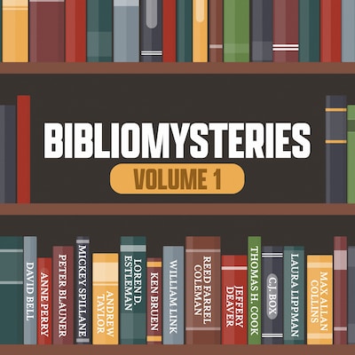 Bibliomysteries Volume 1 – omslag til lydbogen af Jeffery Deaver, C.J. Box, Ken Bruen