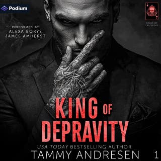 King of Depravity: Kings of Las Vegas, Book 1 – omslag till ljudboken av Tammy Andresen