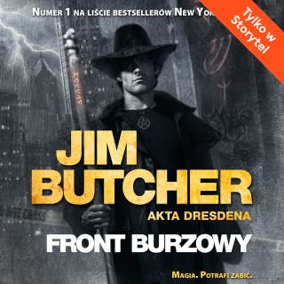 Front burzowy – okładka audiobooka, autor Jim Butcher