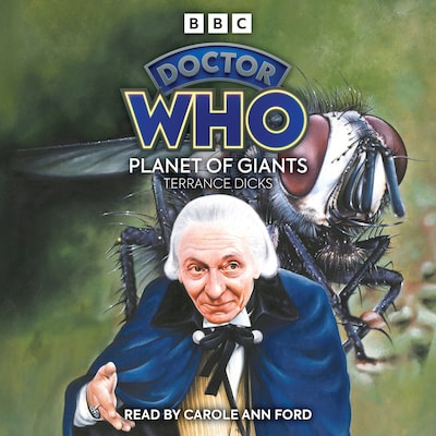Doctor Who: Planet of Giants – omslag til lydbogen af Terrance Dicks
