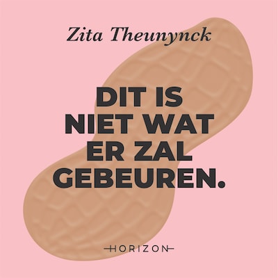 Dit is niet wat er zal gebeuren. – omslag van het luisterboek van Zita Theunynck