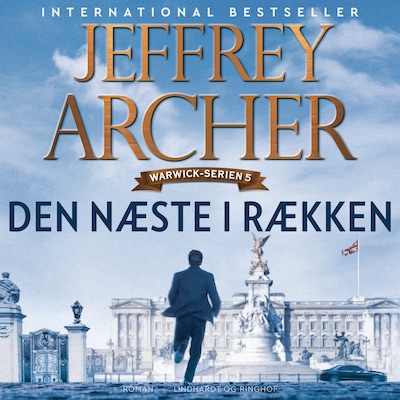 Den næste i rækken – omslag til lydbogen af Jeffrey Archer
