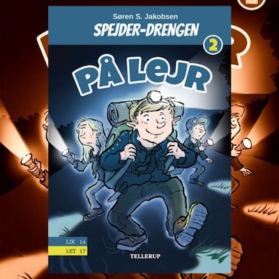 Spejderdrengen #2: På lejr – omslag til lydbogen af Søren S. Jakobsen