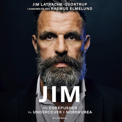 Jim – omslag til lydbogen af Jim Latrache-Qvortrup, Rasmus Elmelund