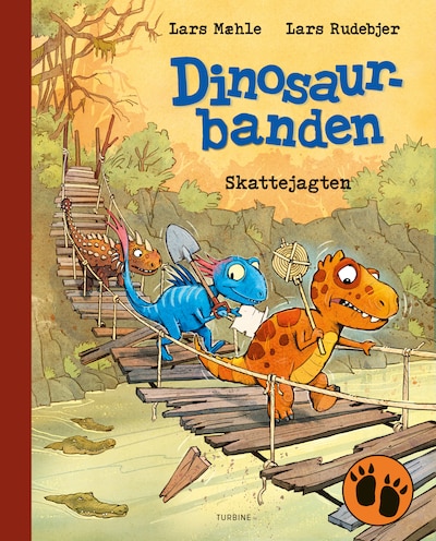 Dinosaurbanden - Skattejagten – omslag til lydbogen af Lars Mæhle