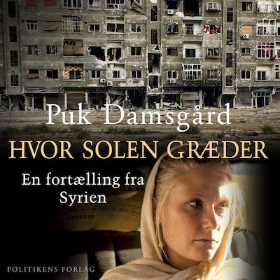 Hvor solen græder – omslag til lydbogen af Puk Damsgård