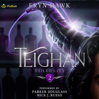 Teighan: Veiled City, Book 2 – omslag till ljudboken av Eryn Hawk