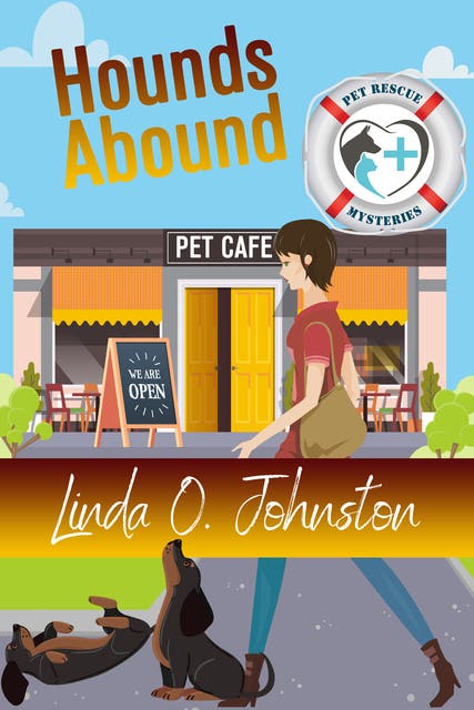 Hounds Abound – omslag til lydbogen af Linda O Johnston