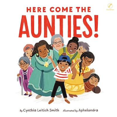 Here Come the Aunties! – omslag til lydbogen af Cynthia Leitich Smith
