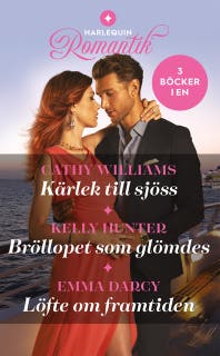 Kärlek till sjöss / Bröllopet som glömdes / Löfte om framtiden – omslag till ljudboken av Cathy Williams,Emma Darcy,Kelly Hunter