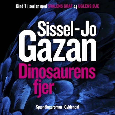 Dinosaurens fjer – omslag til lydbogen af Sissel-Jo Gazan