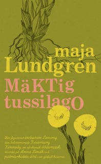 Mäktig tussilago – omslag till ljudboken av Maja Lundgren