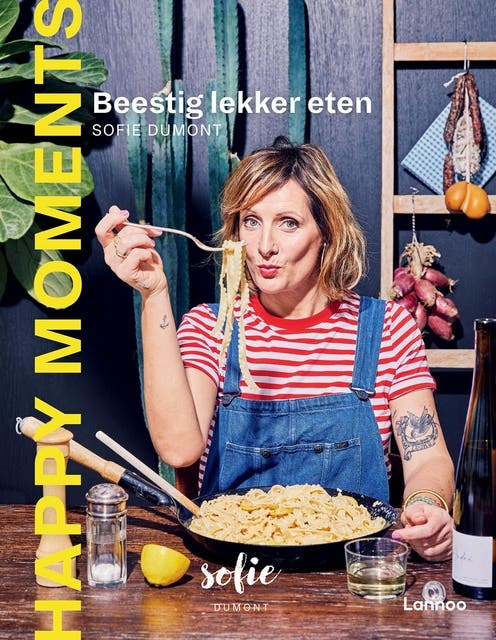 Happy moments: Lekker eten doe je samen – omslag van het luisterboek van Sofie Dumont