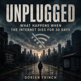 Unplugged: What Happens When the Internet Dies for 30 Days – omslag till ljudboken av Dorian Frinch