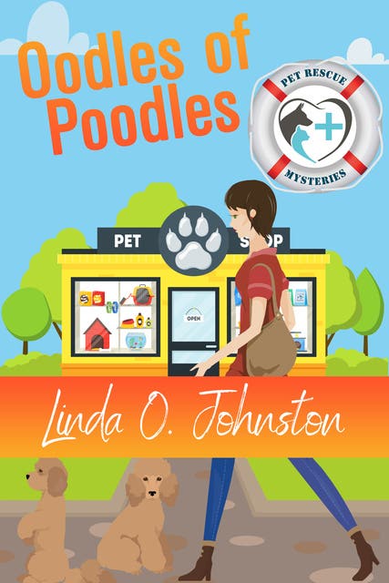 Oodles of Poodles – omslag til lydbogen af Linda O Johnston