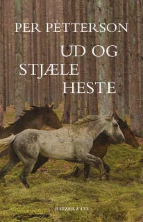 Ud og stjæle heste – omslag til lydbogen af Per Petterson