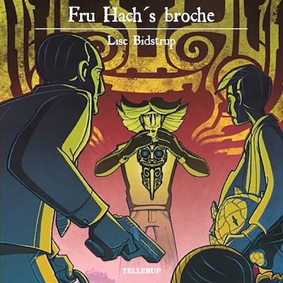 Meleagros Detektivbureau #1: Fru Hach's Broche – omslag til lydbogen af Lise Bidstrup