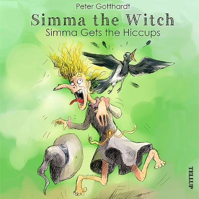 Simma the Witch #1: Simma Gets the Hiccups – omslag til lydbogen af Peter Gotthardt