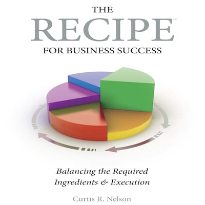 The Recipe For Business Success – omslag til lydbogen af Curtis R. Nelson