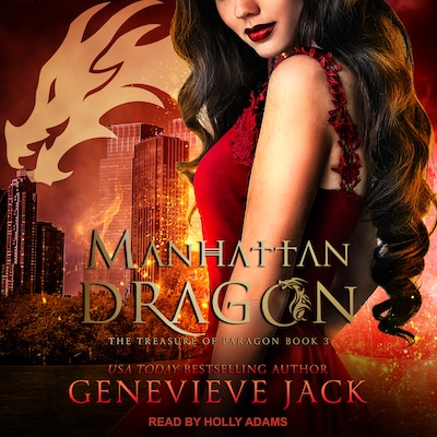 Manhattan Dragon – omslag til lydbogen af Genevieve Jack