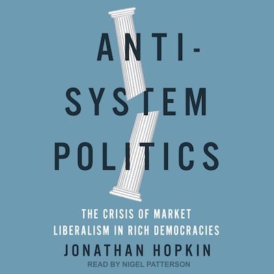 Anti-System Politics – omslag til lydbogen af Jonathan Hopkin