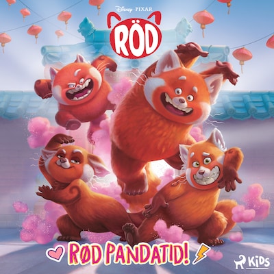 Rød Pandatid! – omslag til lydbogen af Disney