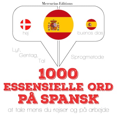 1000 essentielle ord på spansk – omslag til lydbogen af JM Gardner
