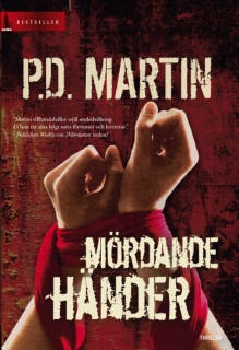 Mördande händer – omslag till ljudboken av P.D. Martin