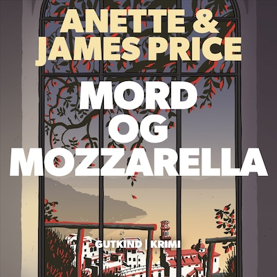 Mord og mozzarella – omslag til lydbogen af James Price, Anette Price