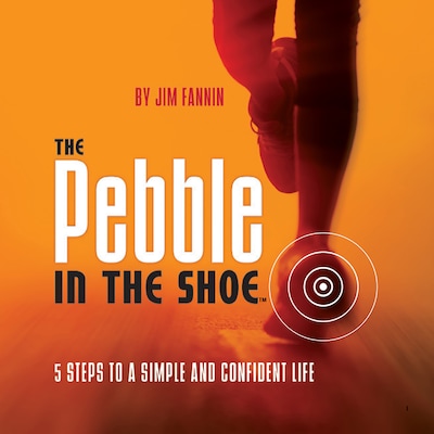 The Pebble in the Shoe – omslag til lydbogen af Jim Fannin