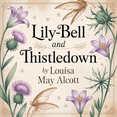 Lily-Bell and Thistledown – omslag til lydbogen af Louisa May Alcott