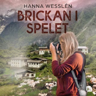 Brickan i spelet – omslag till ljudboken av Hanna Wesslén