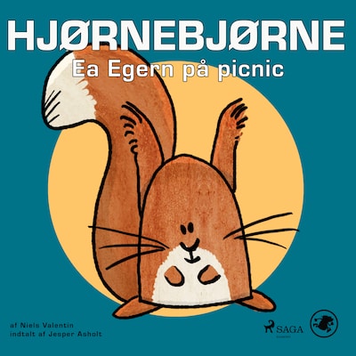 Hjørnebjørne 39 - Ea Egern på picnic – omslag til lydbogen af Niels Valentin