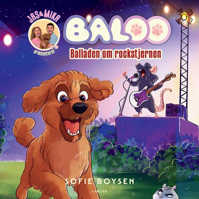 Baloo - Balladen om rockstjernen – omslag til lydbogen af Sofie Boysen