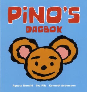 Pinos dagbok – omslag till ljudboken av Agneta Norelid,Eva Pils,Kenneth Andersson