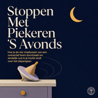 Stoppen Met Piekeren 'S Avonds – omslag van het luisterboek van Psychologie van Elke Dag